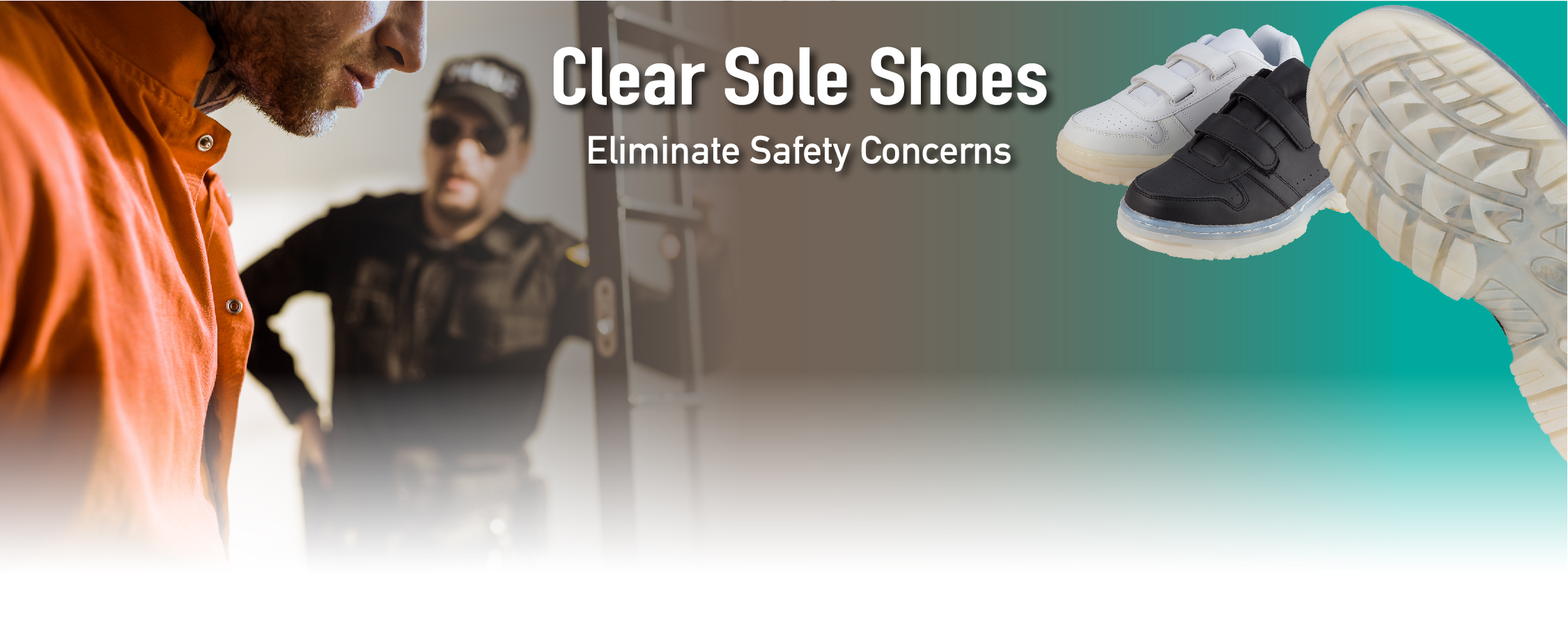Desktop one clear sole shoe