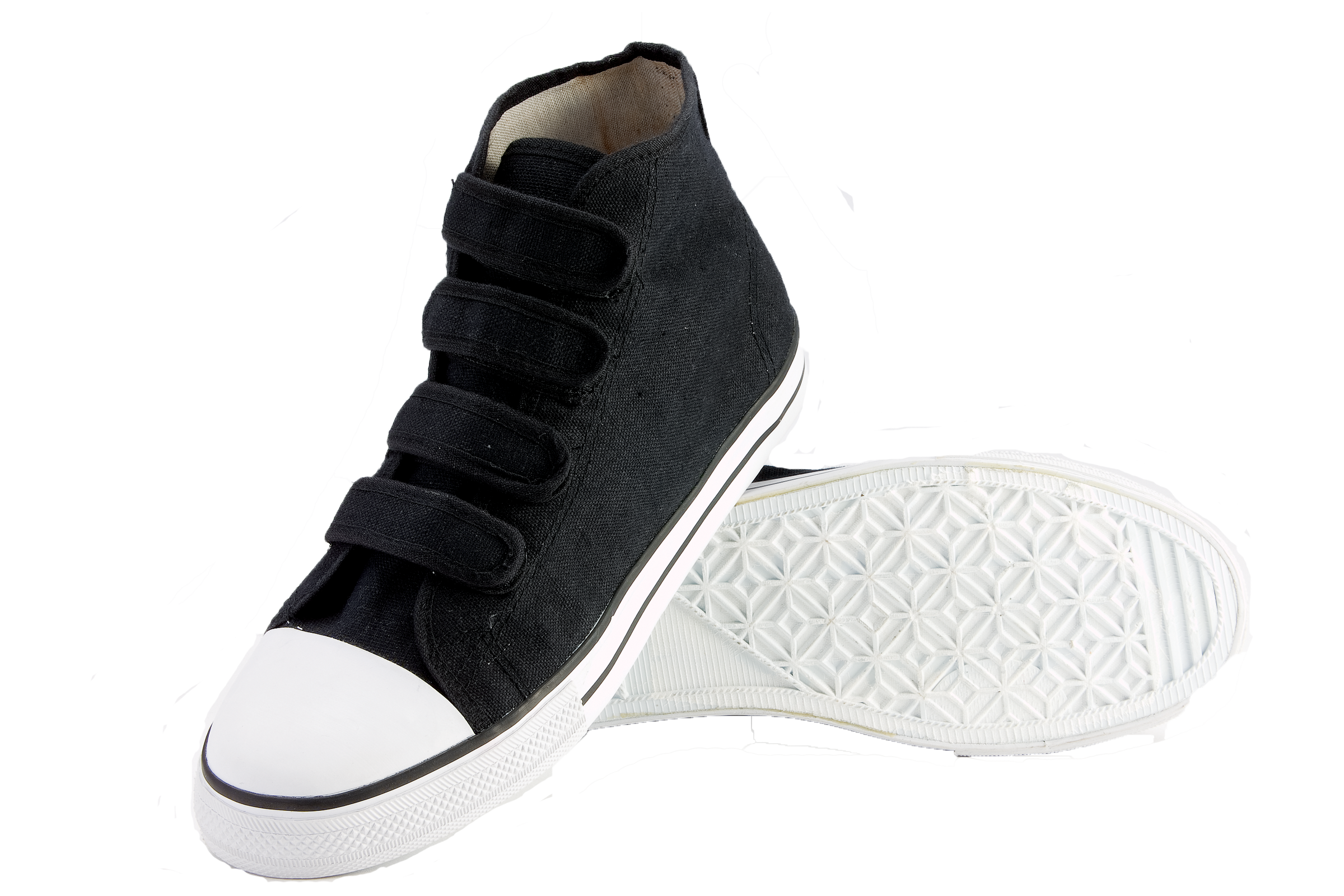 スニーカー OPEN YY YY VELCRO HIGH SNEAKERS 5BNY235 Inmate Footwear: Canvas Sneakers - High Top Velcro Sneakers