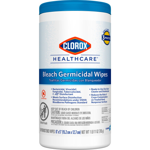 Clorox Healthcare Bleach Germicidal Wipes