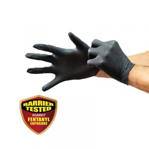Black Nitrile Exam Gloves
