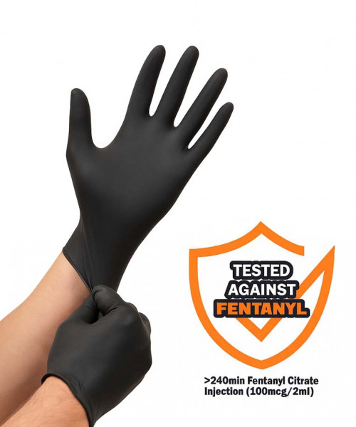 5 Mil Black Nitromax Nitrile Exam Gloves