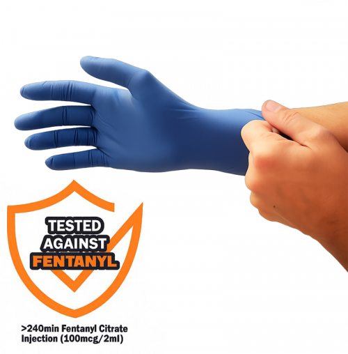 8 Mil Blue 8X Nitrile Exam Gloves