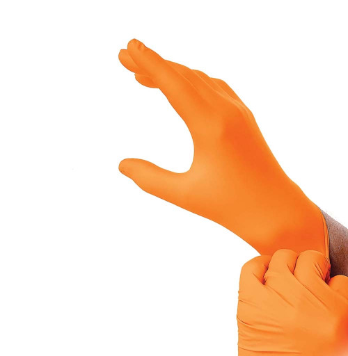 8 Mil Orange Nitrile All-Purpose Gloves