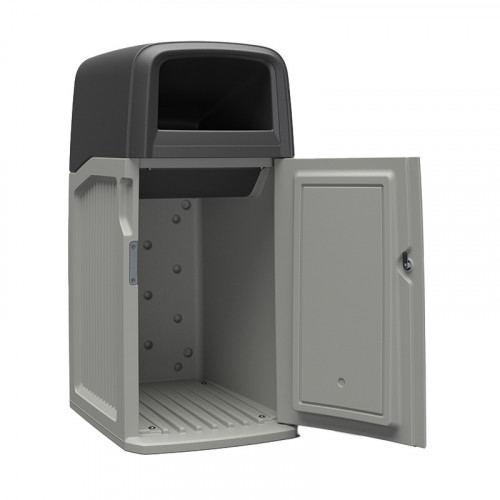 SafeBin&trade; Tamper-Resistant Secure Waste Receptacle &ndash; 35 Gallon