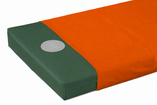 Orange Poplin Mattress Cover