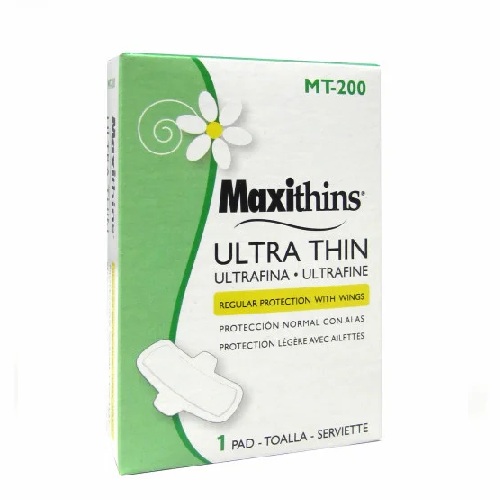 Maxithins Vended Ultra-Thin Maxi Pads With Wings
