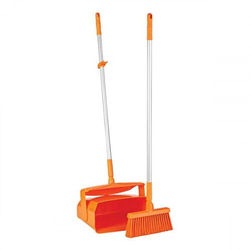 Colored Lobby Broom & Dustpan Set